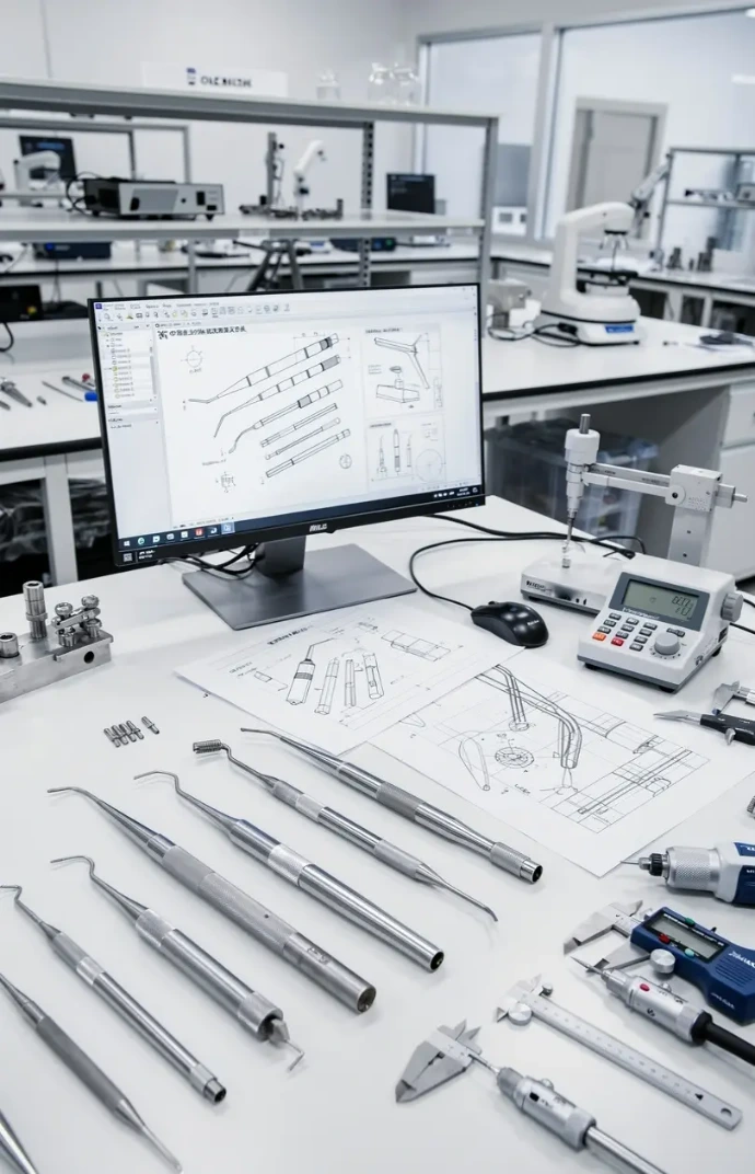 Sample development process of dental instruments for OEM and private label manufacturing by Bismed Dental