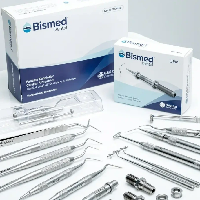 OEM and private label dental instruments manufacturing services by Bismed Dental with customized branding and packaging solutions