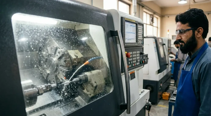 Precision CNC machining and processing of forged dental instrument blanks using advanced milling and turning equipment for accurate manufacturing